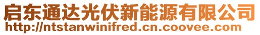 啟東通達光伏新能源有限公司