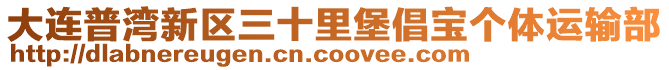 大連普灣新區(qū)三十里堡倡寶個(gè)體運(yùn)輸部
