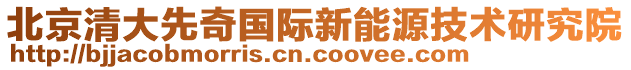 北京清大先奇國際新能源技術研究院