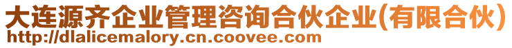大連源齊企業管理咨詢合伙企業(有限合伙)