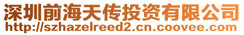 深圳前海天傳投資有限公司