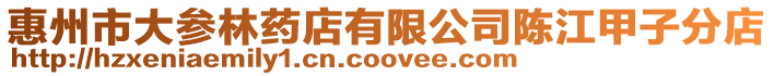 惠州市大參林藥店有限公司陳江甲子分店