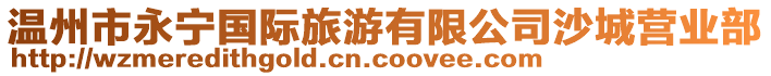 溫州市永寧國際旅游有限公司沙城營業部