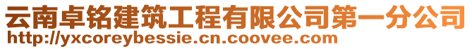 云南卓銘建筑工程有限公司第一分公司