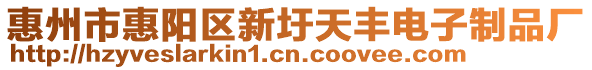 惠州市惠陽區(qū)新圩天豐電子制品廠