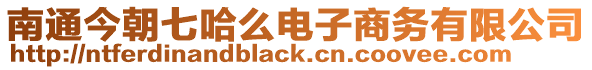 南通今朝七哈么電子商務有限公司