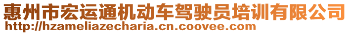 惠州市宏運通機動車駕駛員培訓有限公司