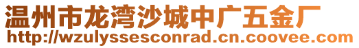 溫州市龍灣沙城中廣五金廠
