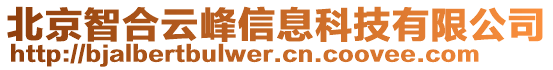 北京智合云峰信息科技有限公司