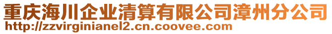 重慶海川企業清算有限公司漳州分公司