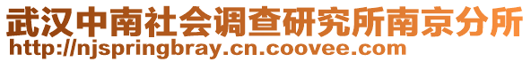 武漢中南社會調查研究所南京分所