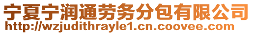 寧夏寧潤通勞務分包有限公司