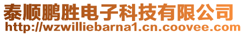 泰順鵬勝電子科技有限公司