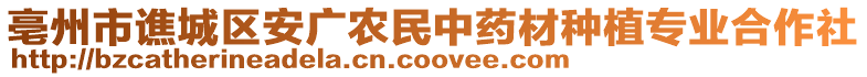 亳州市譙城區(qū)安廣農(nóng)民中藥材種植專業(yè)合作社