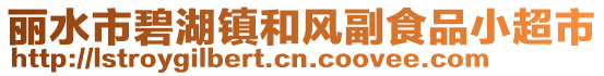 麗水市碧湖鎮和風副食品小超市