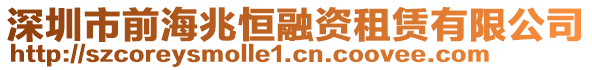 深圳市前海兆恒融資租賃有限公司