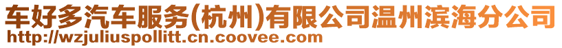 車好多汽車服務(wù)(杭州)有限公司溫州濱海分公司