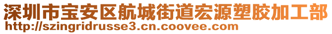 深圳市寶安區(qū)航城街道宏源塑膠加工部