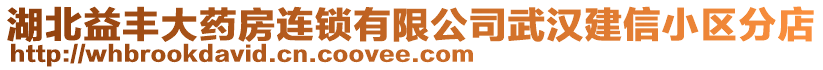 湖北益丰大药房连锁有限公司武汉建信小区分店