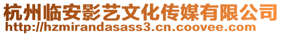 杭州臨安影藝文化傳媒有限公司