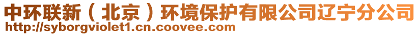 中環(huán)聯(lián)新（北京）環(huán)境保護(hù)有限公司遼寧分公司