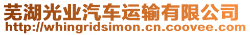 蕪湖光業汽車運輸有限公司