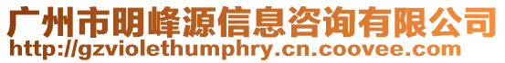 廣州市明峰源信息咨詢有限公司