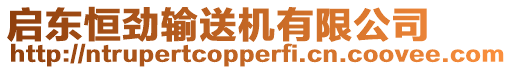 啟東恒勁輸送機(jī)有限公司