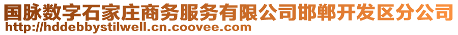 國脈數(shù)字石家莊商務(wù)服務(wù)有限公司邯鄲開發(fā)區(qū)分公司