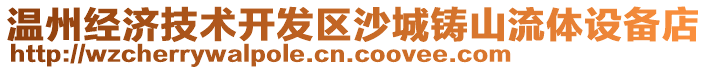 溫州經(jīng)濟(jì)技術(shù)開(kāi)發(fā)區(qū)沙城鑄山流體設(shè)備店