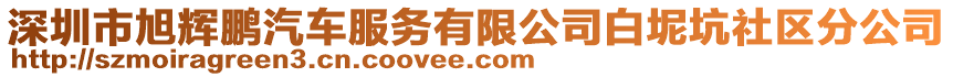 深圳市旭輝鵬汽車服務(wù)有限公司白坭坑社區(qū)分公司