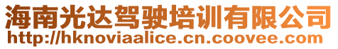 海南光達(dá)駕駛培訓(xùn)有限公司