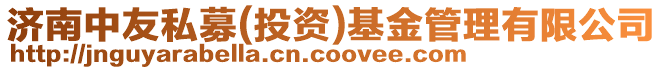 濟南中友私募(投資)基金管理有限公司
