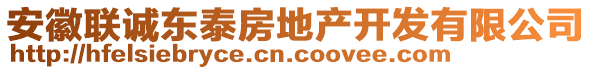 安徽聯(lián)誠(chéng)東泰房地產(chǎn)開(kāi)發(fā)有限公司