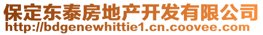 保定東泰房地產(chǎn)開發(fā)有限公司