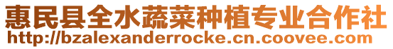 惠民縣全水蔬菜種植專業合作社