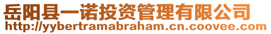 岳陽縣一諾投資管理有限公司