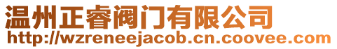 溫州正睿閥門有限公司
