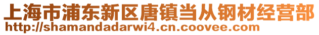 上海市浦東新區唐鎮當從鋼材經營部