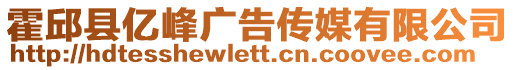 霍邱縣億峰廣告?zhèn)髅接邢薰? style=