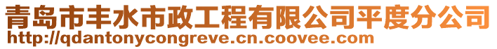 青島市豐水市政工程有限公司平度分公司