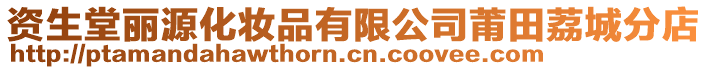 資生堂麗源化妝品有限公司莆田荔城分店