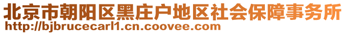 北京市朝陽區(qū)黑莊戶地區(qū)社會保障事務(wù)所