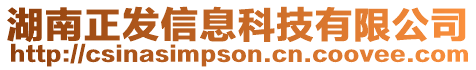 湖南正發信息科技有限公司
