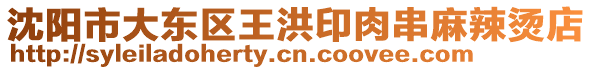 沈陽市大東區王洪印肉串麻辣燙店