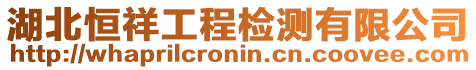 湖北恒祥工程檢測有限公司