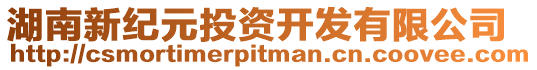 湖南新紀元投資開發有限公司