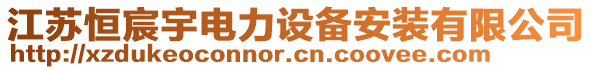 江蘇恒宸宇電力設(shè)備安裝有限公司