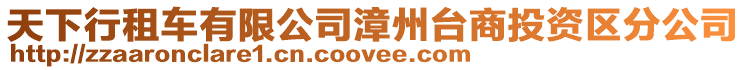 天下行租車有限公司漳州臺商投資區分公司