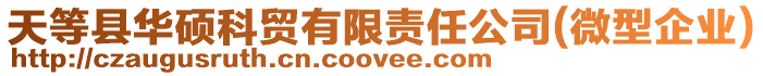 天等縣華碩科貿有限責任公司(微型企業)